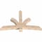 Ekena Millwork Davenport Smooth Timber Gable Bracket, Douglas Fir, 72"W x 48"H x 5 1/2"D x 5 1/2"F, 16/12 Pitch GBW072X48X0606DAV00SDF - alternate 2